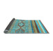 Sideview of Abstract Light Blue Modern Rug, abs2490lblu