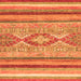 Square Abstract Orange Modern Rug, abs2490org