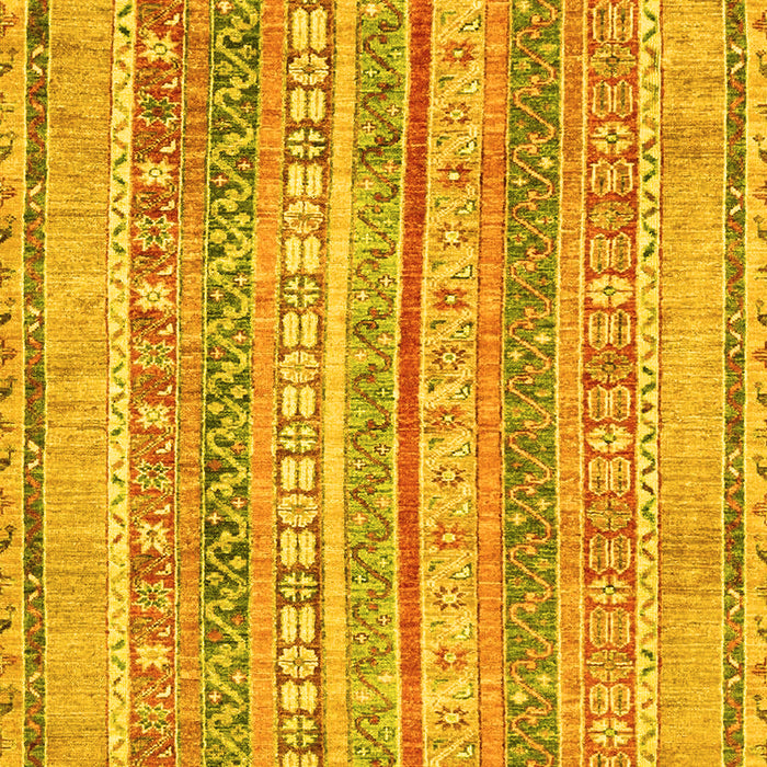 Machine Washable Abstract Yellow Modern Rug, wshabs2491yw