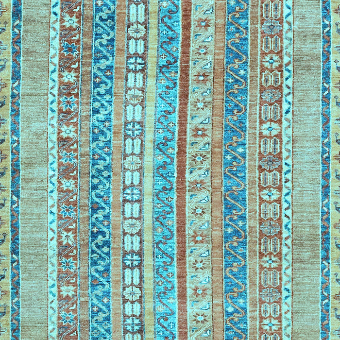 Machine Washable Abstract Light Blue Modern Rug, wshabs2491lblu