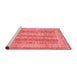 Modern Red Washable Rugs