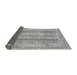 Sideview of Abstract Gray Modern Rug, abs2491gry