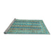 Sideview of Machine Washable Abstract Light Blue Modern Rug, wshabs2491lblu