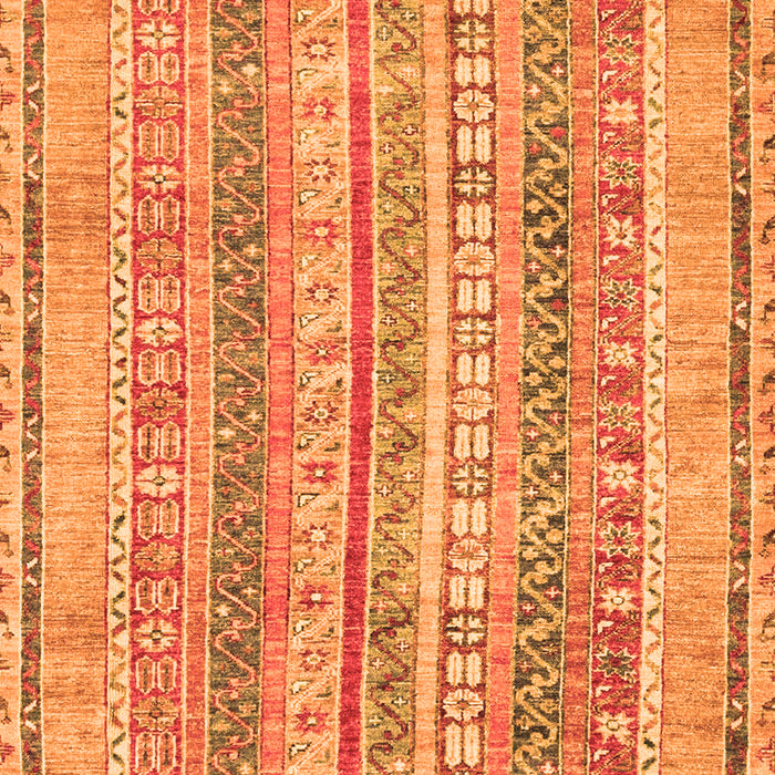 Machine Washable Abstract Orange Modern Area Rugs, wshabs2491org