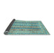 Sideview of Abstract Light Blue Modern Rug, abs2491lblu