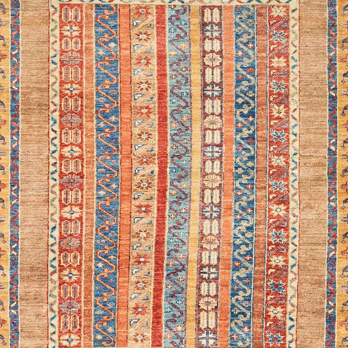 Machine Washable Abstract Chocolate Brown Rug, wshabs2491