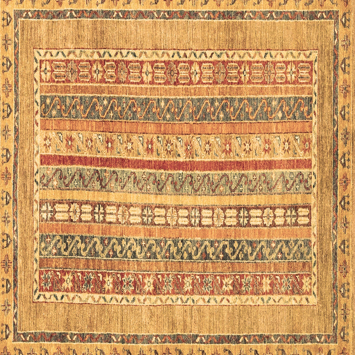 Square Machine Washable Abstract Brown Modern Rug, wshabs2491brn