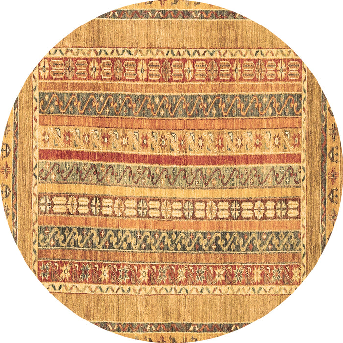 Round Machine Washable Abstract Brown Modern Rug, wshabs2491brn