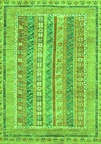 Abstract Green Modern Rug, abs2491grn