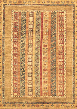 Abstract Brown Modern Rug, abs2491brn