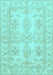 Machine Washable Oriental Light Blue Traditional Rug, wshabs2492lblu