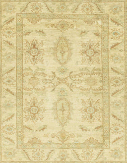 Abstract Mustard Yellow Oriental Rug, abs2492