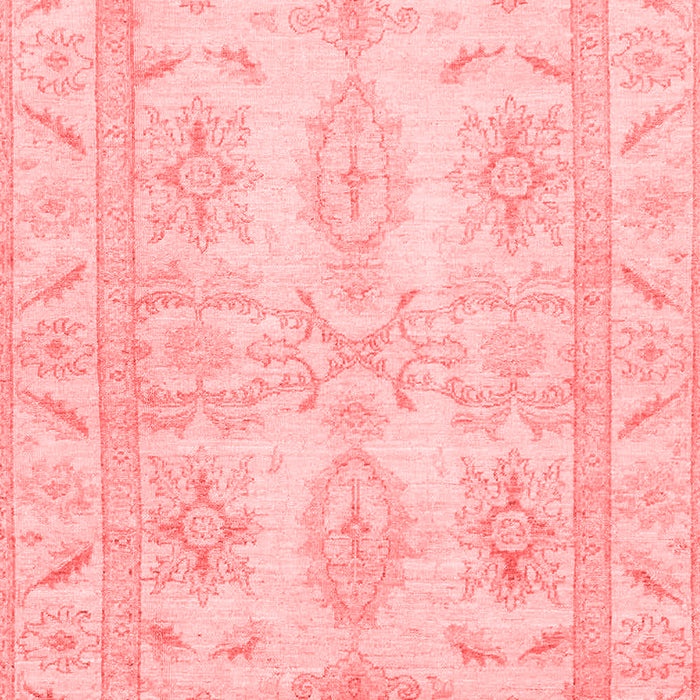 Machine Washable Oriental Red Traditional Rug, wshabs2492red