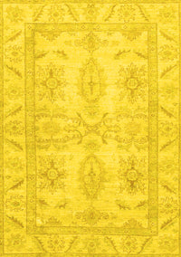 Oriental Yellow Traditional Rug, abs2492yw