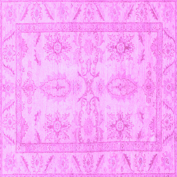 Square Machine Washable Oriental Purple Traditional Area Rugs, wshabs2492pur