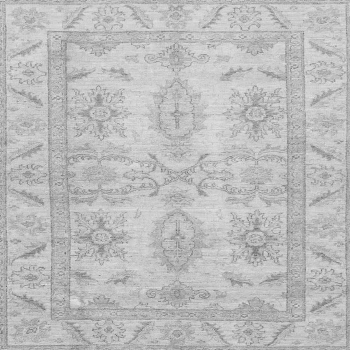 Square Oriental Gray Traditional Rug, abs2492gry