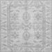 Square Oriental Gray Traditional Rug, abs2492gry