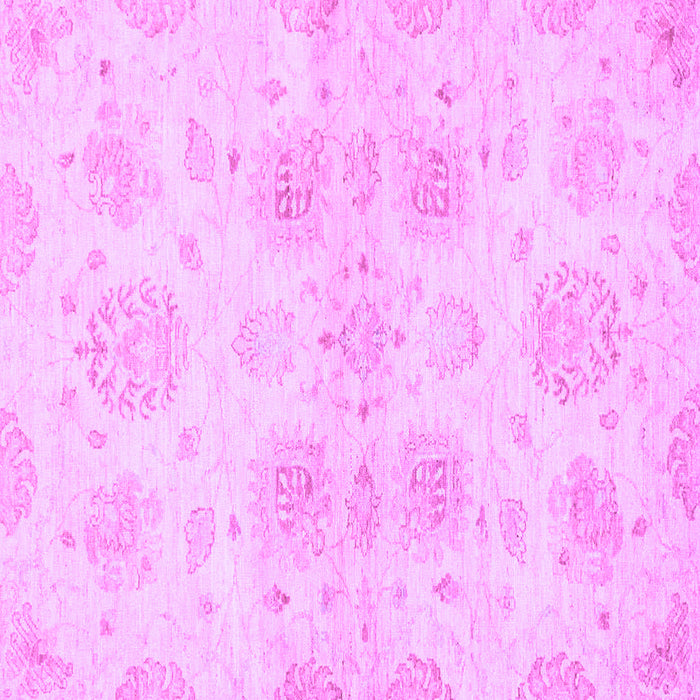 Square Machine Washable Oriental Purple Traditional Area Rugs, wshabs2493pur