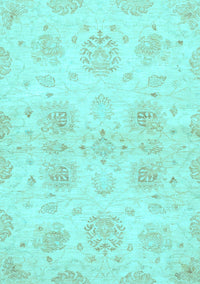 Oriental Light Blue Traditional Rug, abs2493lblu