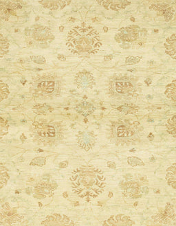 Abstract Chrome Gold Yellow Oriental Rug, abs2493