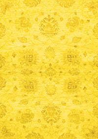 Oriental Yellow Traditional Rug, abs2493yw