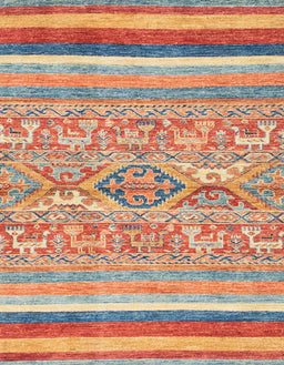 Abstract Red Modern Rug, abs2494