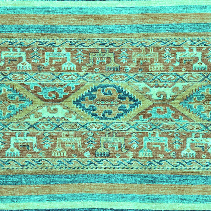 Machine Washable Abstract Turquoise Modern Area Rugs, wshabs2494turq