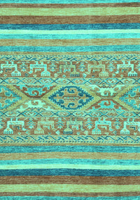 Abstract Turquoise Modern Rug, abs2494turq