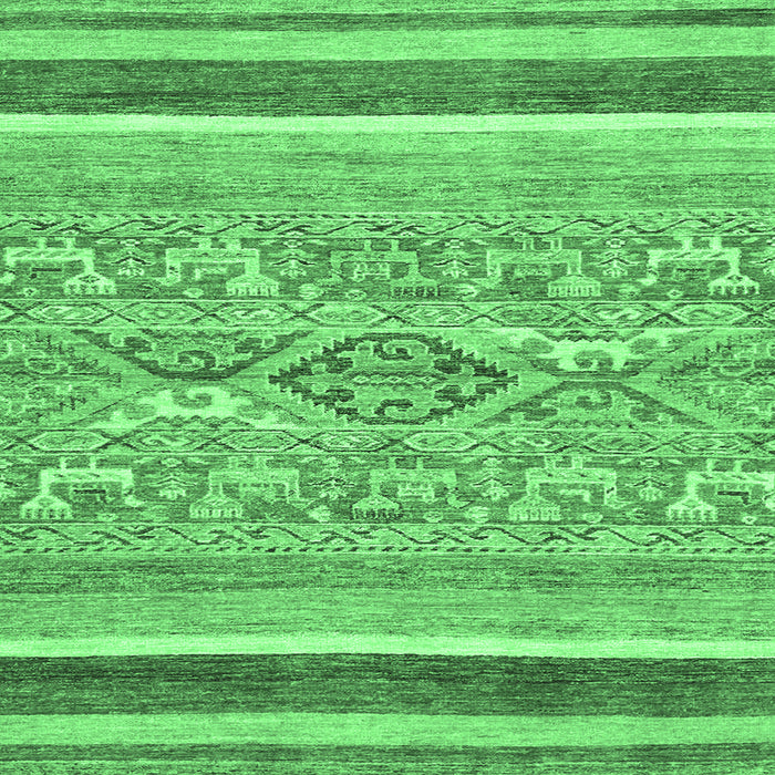 Square Abstract Emerald Green Modern Rug, abs2494emgrn
