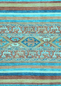 Abstract Light Blue Modern Rug, abs2494lblu