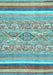 Abstract Light Blue Modern Rug, abs2494lblu