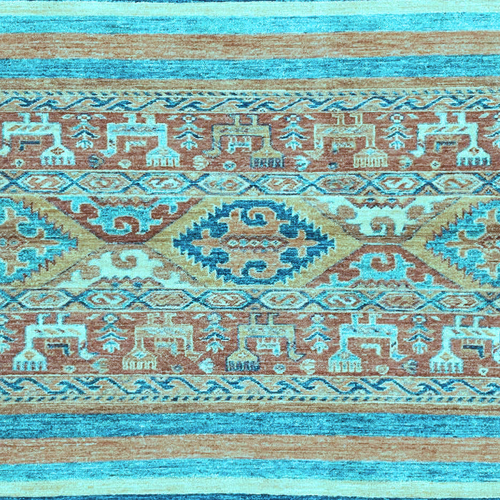 Abstract Light Blue Modern Rug, abs2494lblu