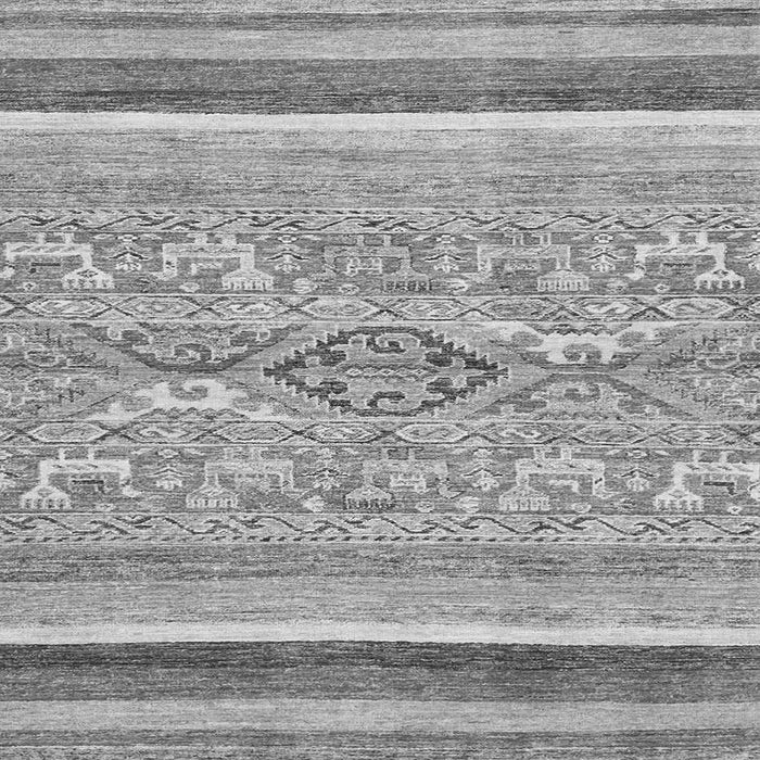 Square Abstract Gray Modern Rug, abs2494gry