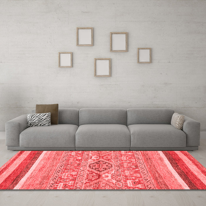 Modern Red Washable Rugs
