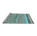 Sideview of Machine Washable Abstract Light Blue Modern Rug, wshabs2494lblu