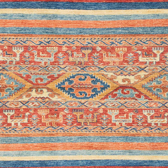 Machine Washable Abstract Red Rug, wshabs2494