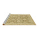 Sideview of Machine Washable Abstract Gold Rug, wshabs2495