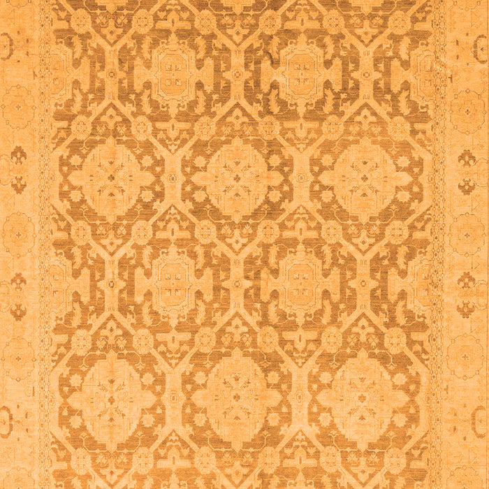 Machine Washable Oriental Orange Traditional Area Rugs, wshabs2495org
