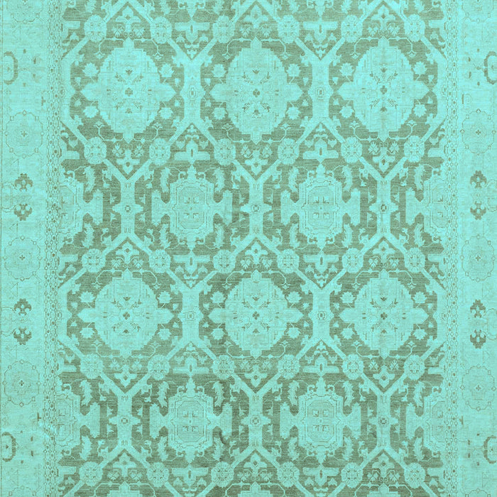 Machine Washable Oriental Light Blue Traditional Rug, wshabs2495lblu