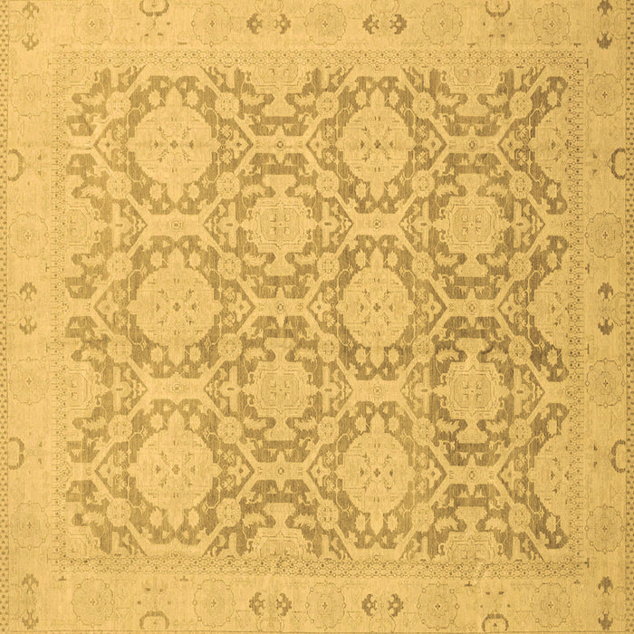 Square Machine Washable Oriental Brown Traditional Rug, wshabs2495brn