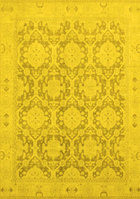 Oriental Yellow Traditional Rug, abs2495yw