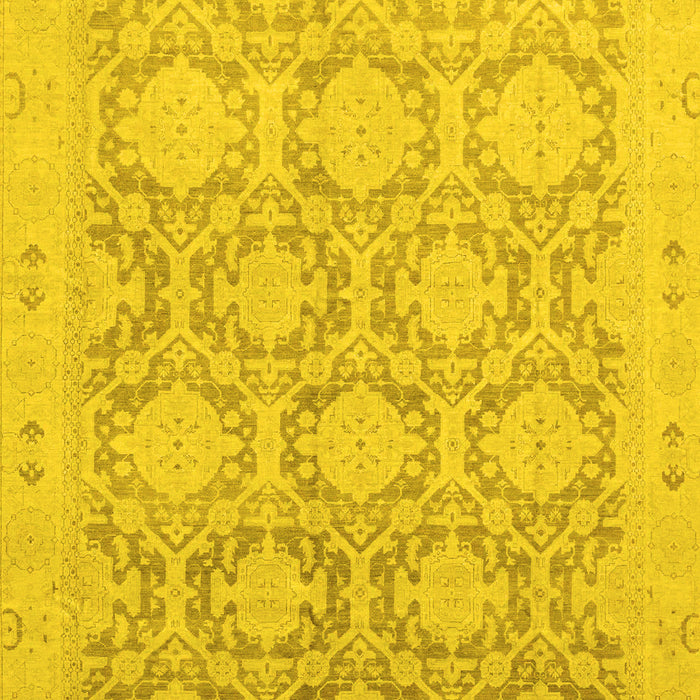 Oriental Yellow Traditional Rug, abs2495yw