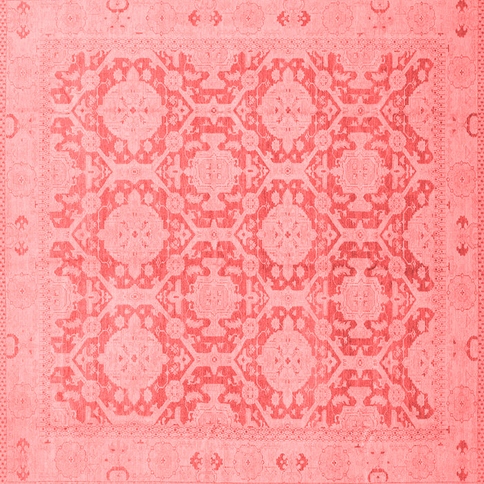 Machine Washable Oriental Red Traditional Rug, wshabs2495red