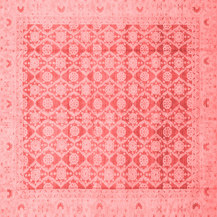 Machine Washable Oriental Red Traditional Rug, wshabs2496red