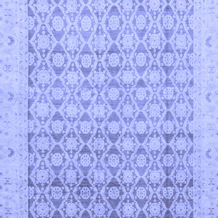 Machine Washable Oriental Blue Traditional Rug, wshabs2496blu