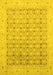 Oriental Yellow Traditional Rug, abs2496yw