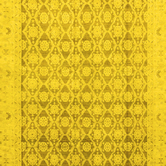 Oriental Yellow Traditional Rug, abs2496yw