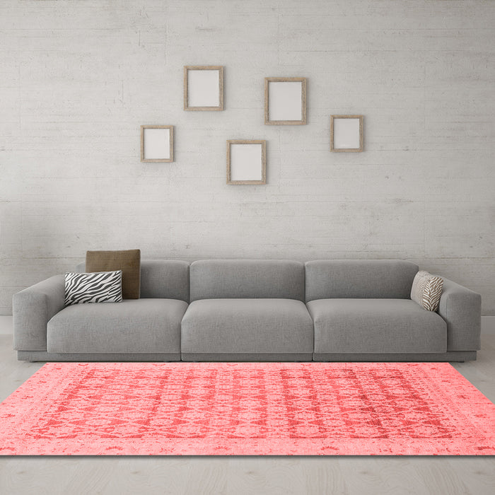 Traditional Red Washable Rugs