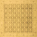 Square Oriental Brown Traditional Rug, abs2496brn