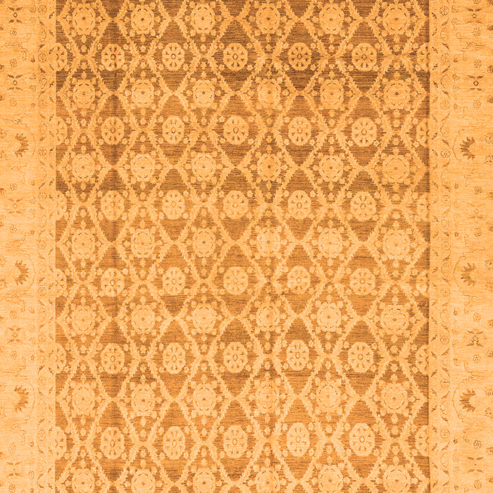 Machine Washable Oriental Orange Traditional Area Rugs, wshabs2496org